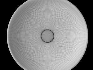 table top wash basin in circle shape modeled in 3ds max 3D Model