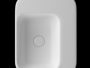 table top basin in rectangle shape modeled in 3ds max 3D Model