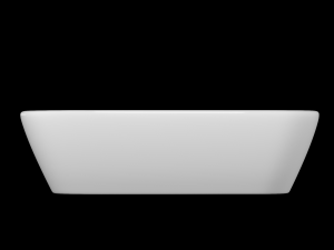 table top basin in rectangle shape modeled in 3ds max 3D Model