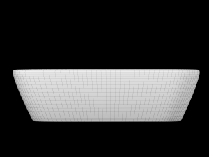 table top basin in rectangle shape modeled in 3ds max 3D Model