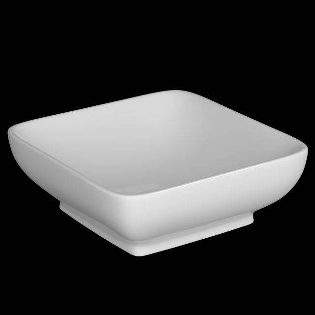 table top wash basin in square shape modeled in 3ds max Modelo 3D .c4d .max .obj .3ds .fbx .stl .blend 