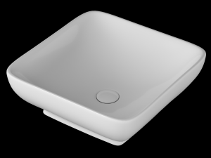 table top wash basin in square shape modeled in 3ds max Modelo 3D