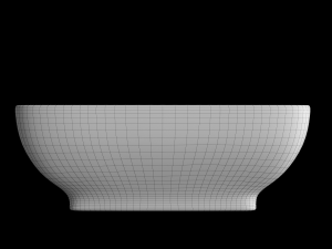 table top wash basin in square shape modeled in 3ds max Modelo 3D