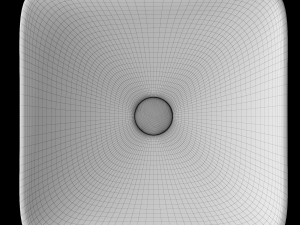 table top wash basin in square shape modeled in 3ds max Modelo 3D