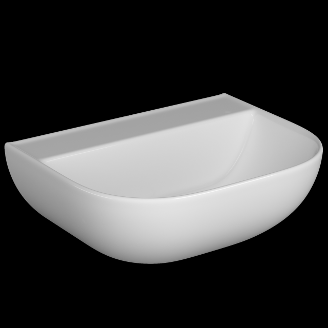 table top basin in rectangle shape modeled in 3ds max 3D-Modell .c4d .max .obj .3ds .fbx .stl .blend 
