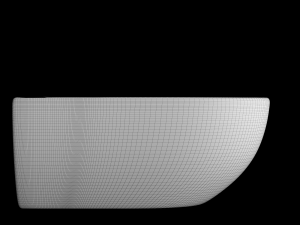table top basin in rectangle shape modeled in 3ds max 3D-Modell