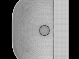 table top basin in rectangle shape modeled in 3ds max 3D-Modell