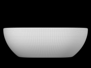 table top basin in rectangle shape modeled in 3ds max 3D-Modell