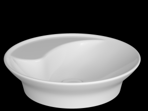 table top wash basin in circle shape modeled in 3ds max 3D Model