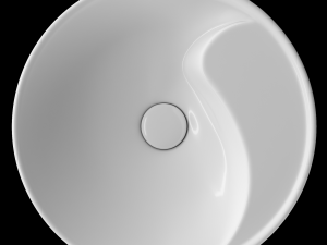 table top wash basin in circle shape modeled in 3ds max 3D Model