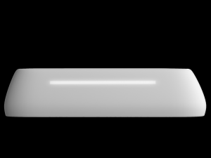 table top basin in rectangle shape modeled in 3ds max Modelo 3D