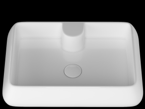 table top basin in rectangle shape modeled in 3ds max Modelo 3D