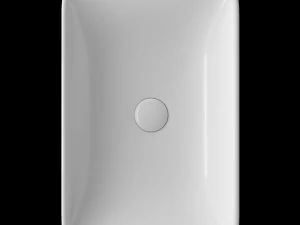 tabletop washbasin in rounded rectangle shape modeled in 3ds max 3D Model