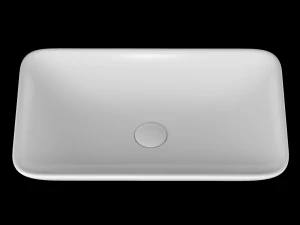 tabletop washbasin in rounded rectangle shape modeled in 3ds max 3D Model