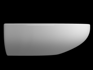 tabletop washbasin in semi circle shape modeled in 3ds max Modello 3D