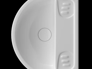 tabletop washbasin in semi circle shape modeled in 3ds max 3D Model