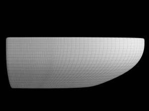 tabletop washbasin in semi circle shape modeled in 3ds max Modello 3D