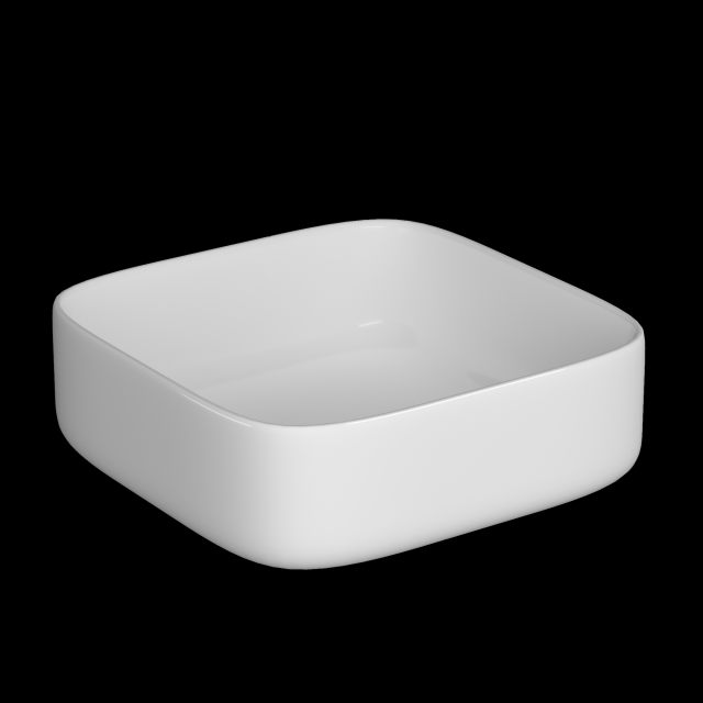 table top wash basin in square shape modeled in 3ds max 3D मॉडल .c4d .max .obj .3ds .fbx .stl .blend 
