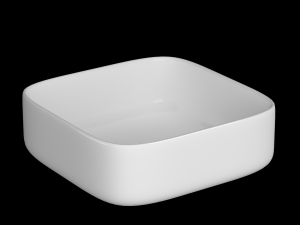 table top wash basin in square shape modeled in 3ds max 3D Model