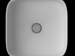 table top wash basin in square shape modeled in 3ds max 3D मॉडल