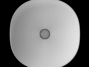 table top wash basin in round shape modeled in 3ds max 3D Model