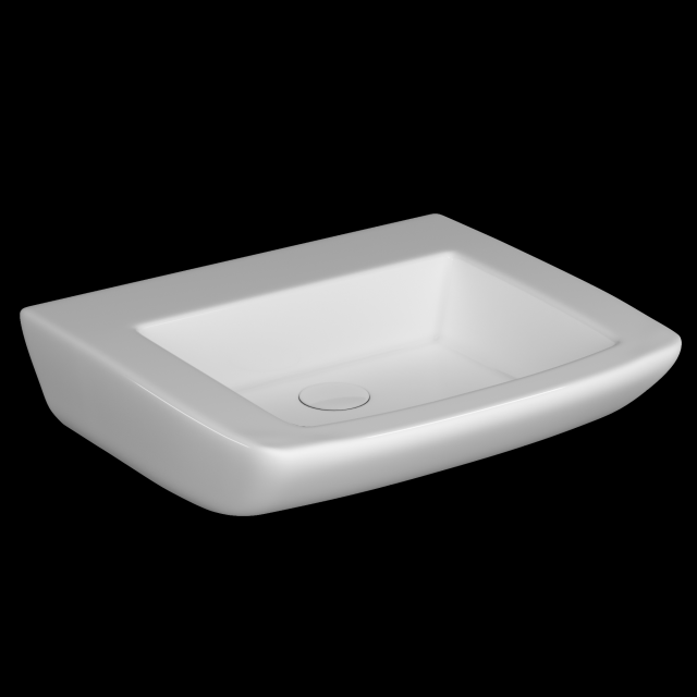 table top wash basin in rectangle shape modeled in 3ds max Modèle 3D .c4d .max .obj .3ds .fbx .stl .blend 