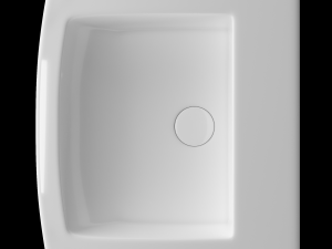 table top wash basin in rectangle shape modeled in 3ds max Modèle 3D