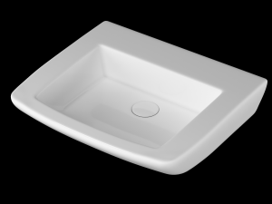 table top wash basin in rectangle shape modeled in 3ds max Modèle 3D