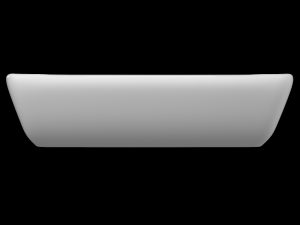 table top wash basin in rectangle shape modeled in 3ds max Modèle 3D