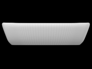 table top wash basin in rectangle shape modeled in 3ds max Modèle 3D