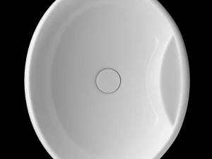 table top wash basin in ellipse shape modeled in 3ds max 3D Model