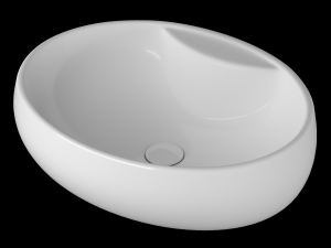 table top wash basin in ellipse shape modeled in 3ds max 3Dモデル