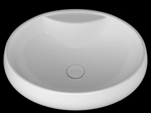 table top wash basin in ellipse shape modeled in 3ds max 3D Model