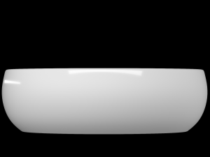 table top wash basin in ellipse shape modeled in 3ds max 3Dモデル