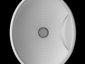 table top wash basin in ellipse shape modeled in 3ds max 3D Model