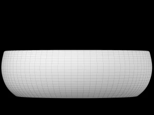 table top wash basin in ellipse shape modeled in 3ds max 3D Model