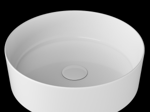 table top wash basin in circle shape modeled in 3ds max 3D Model