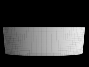 table top wash basin in circle shape modeled in 3ds max 3D Model
