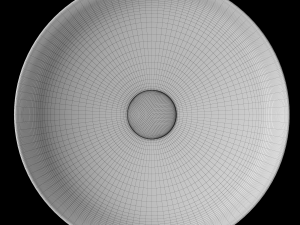 table top wash basin in circle shape modeled in 3ds max 3D Model