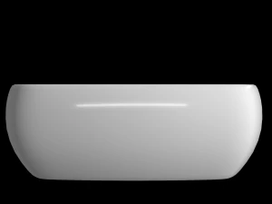 tabletop washbasin in rounded rectangle shape in 3ds max 3D Model