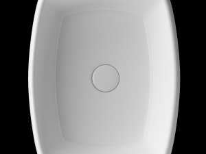 tabletop washbasin in rounded rectangle shape in 3ds max 3D 모델