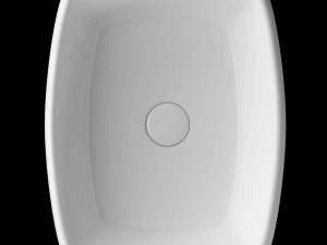 tabletop washbasin in rounded rectangle shape in 3ds max 3D Model