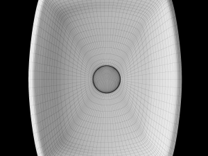tabletop washbasin in rounded rectangle shape in 3ds max 3D 모델
