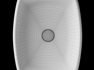 tabletop washbasin in rounded rectangle shape in 3ds max 3D Model