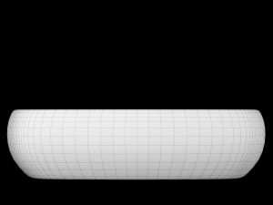 tabletop washbasin in rounded rectangle shape in 3ds max 3D 모델