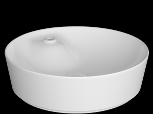 table top wash basin in circle shape modeled in 3ds max 3D मॉडल