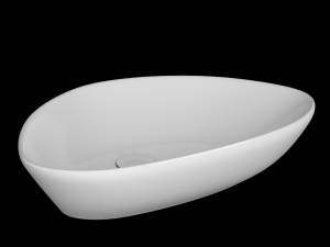 table top wash basin in triangle shape modeled in 3ds max 3D मॉडल
