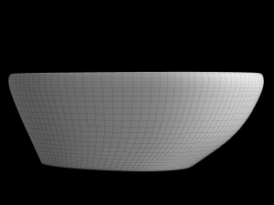 table top wash basin in triangle shape modeled in 3ds max Model 3D