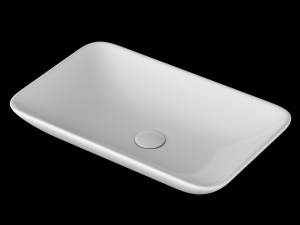 table top wash basin in rectangle shape modeled in 3ds max 3D 모델