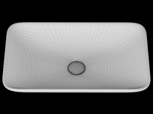 table top wash basin in rectangle shape modeled in 3ds max 3D 모델